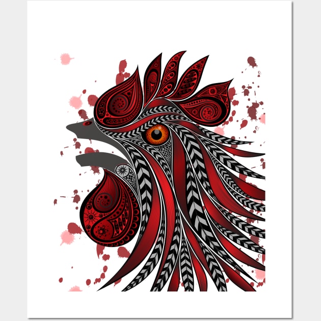 Bloodied cock Wall Art by forest_art